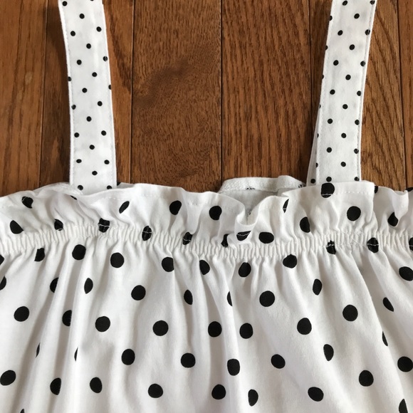 Zara Girls polka dot cotton Retro sleeveless top size 9 - Picture 3 of 12